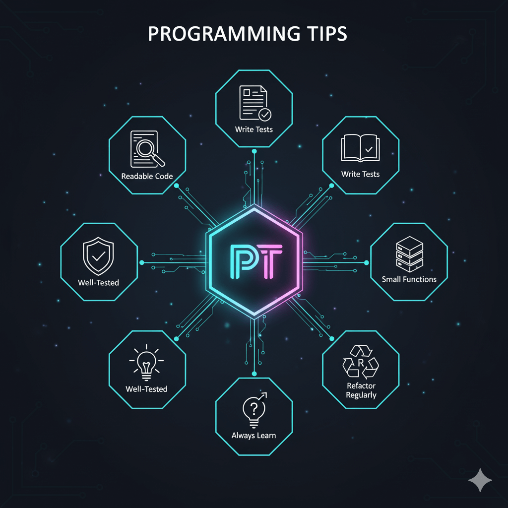 Developer's hand manipulating blocks of code to tidy up a chaotic structure, symbolizing refactoring